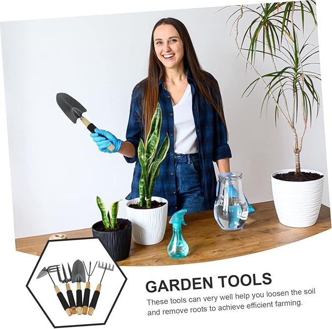 Heavy Duty Garden Tool Set for Women Complete Potting Tools Rake Trowel and Hand Rake
