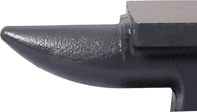 Cast Iron Anvil Single Horn Anvil with 6.8 x 3.3 Inch Countertop and Stable Base Luxebough High Hardness Blacksmith for Bending Shaping Forging Premium Rugged Design (24LB)