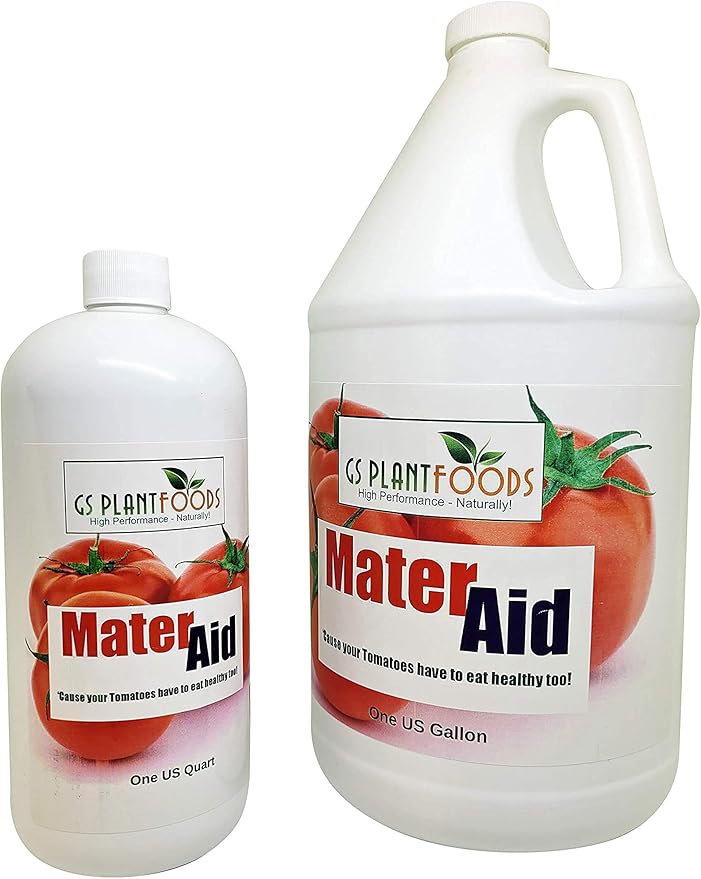 MaterAid Tomato Fertilizer - Organic Plant Food for Feeding &amp Growing Tomatoes (1 Quart)- Tomato Food Suitable for All Your Tomatoes