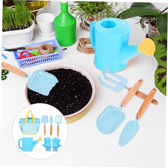 GALPADA 1set Boy Girl Gardening Tools Set Planting Tools for Boys and Girls Including Rake and Shovel Lightweight Outdoor Gardening Activities for and