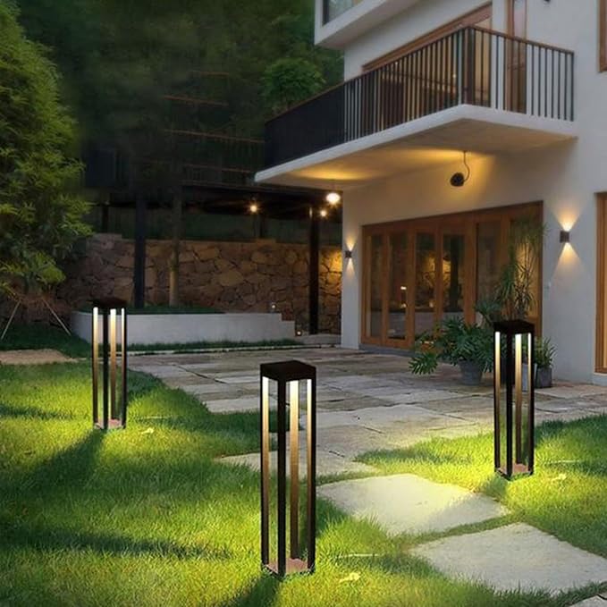LED Outdoor Landscape Lights Spotlights for Hotels Llawn Villas Courtyards12W AC 85-265V Tree Wall Lighting(White11 * 11 * 40CM)