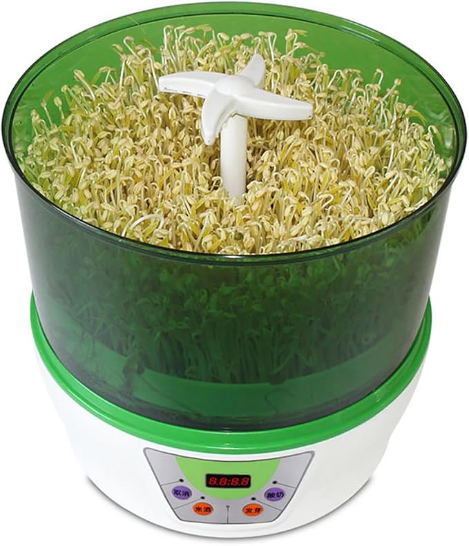 Electric Bean Sprout MachineIntelligent Seed Germination KitIntelligent Constant Temperature1.25L Large Capacity Water Tank Ideal for Sp