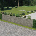 Outdoor Garden Gabion Wall Gabion Stone Basket Planter Raised Vegetable BedSteel Garden Decoration Galvanized Steel 248x11.8x39.4