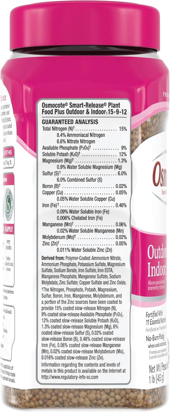 Osmocote Smart-Release Plant Food Plus Outdoor &amp Indoor 1 lb. (Pack of 12)