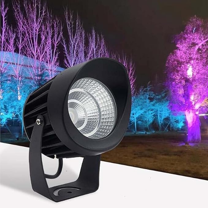 Outdoor Rotation Spotlight - LED Flood Light AC85-265V Spotlight Led Beam Light IP65 Waterproof Tree Lights Ground LED Landscape Lights for Building Garden Park(Yellow15w)