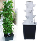 Vertical Hydroponic Tower Garden with 10L Water Tank - Ideal for Growing Fruits Vegetables and Flowers - Includes Water Pump20Holes (20holes