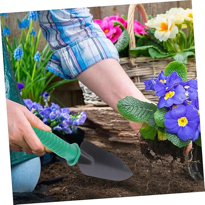 Garden Tool Set with Storage Case 5pcs Portable Gardening Shovel Harrow Pruner for Flower Planting and Outdoor Lawn Care