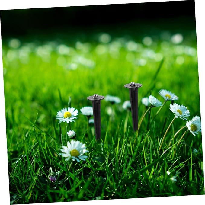balacoo 50pcs Ground Stakes for Solar Garden Lights Outdoor Light Spikes Easy to Install Lightweight for Lawn Landscape Lighting
