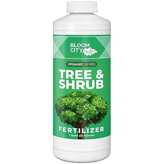Bloom City Tree &amp Shrub Fertilizer – Liquid Plant Food for Stronger Roots Fuller Foliage &amp Healthy Landscape Growth 32 oz