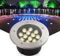 Outdoor LED Spotlight - Ground Projector Lights IP67 Waterproof Outdoor LED Recessed Spotlight Buried Garden Light LED Recessed Ground Spotlights For Garden Tree Landscape Lighting(RGB24W(24V))