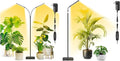 Plant Grow Light for Indoor Full Spectrum Dual Heads Grow Light 66.5in Extendable Stand144 LEDs10-Level Dimmable Auto Timer Adjustable Gooseneck Floor Lamp for Tall Large Plants