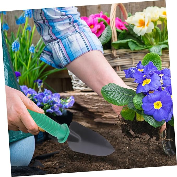 BESTonZON Heavy Duty Stainless Steel Garden Tool Set with Shovel Rake Pruner and Portable Storage Case for Planting and Yard Work