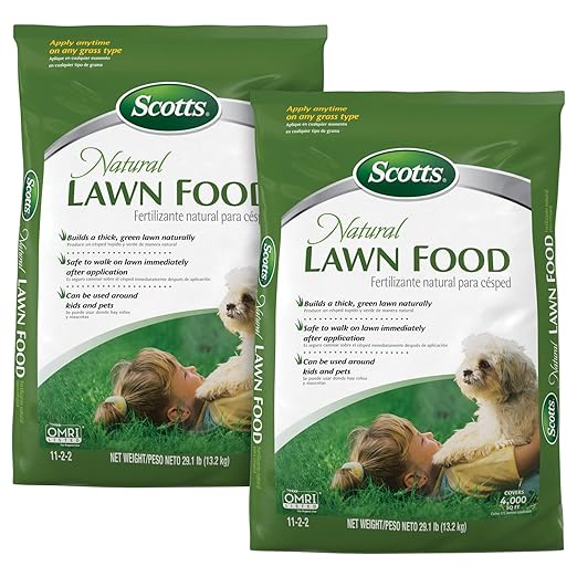 Scotts Natural Lawn Fertilizer 4000 sq. ft. 29.1 lbs. (2-Pack)