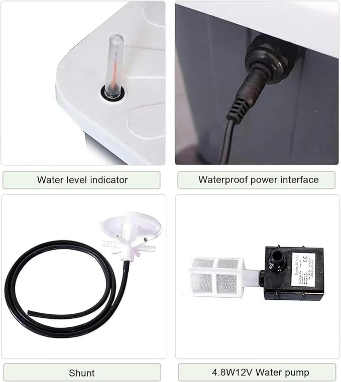 15 -Story Hydroponic Tower and 45 Holes Aquaponic Cultivation Airplane Crop Kit for Herbal Tower Fruits and Vegetables with Moisturizing Pump Adapt