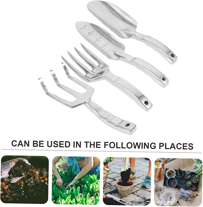YARNOW 1set Practical Gardening Tool Set for Efficient Planting and Soil Loosening Includes Rake Shovels and Cultivators for Outdoor Use Lightweight and Garden Tools Set