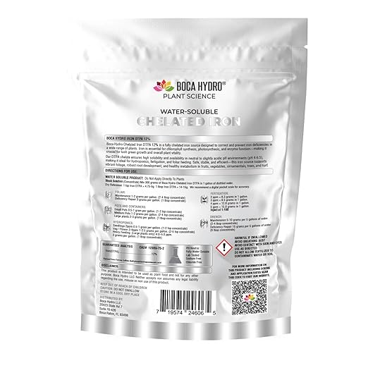 Iron DTPA 12% Chelated Micronutrient for Hydroponics Fertigation and Soil – Highly Soluble Iron Supplement for Nutrient Solutions pH up to 7.5 – Corrects Light Colored Leaves (10 Lb)