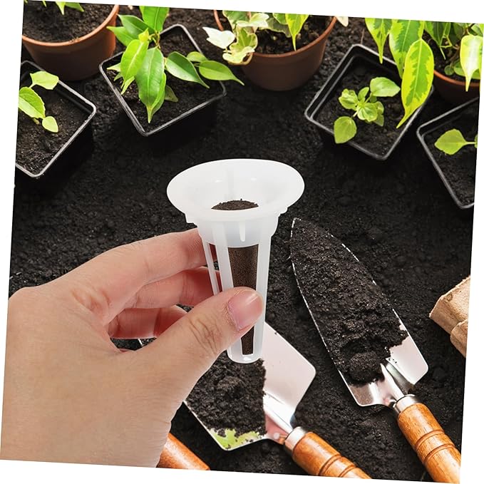 24-Piece Hydroponic Growing Basket Set with Humidity Dome Plant Containers for Indoor Hydroponics Supplies for Seed Starting and Mushroom Cultivation