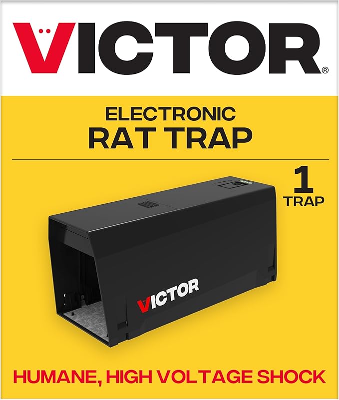 Victor Indoor Electronic Rat Trap Humane Electric Rat Traps Indoor for Home No Touch No See Traps - M241B - Quickly and Humanely Kill Rats Indoors - 1 Pack