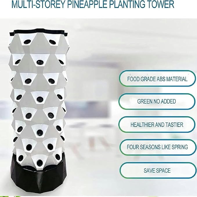 Hydroponic Cultivation Systems of 48/64/80 Holes with Automatic Irrigation Vertical Cultivation Tower for Interior Gardening Cultivates Fruits and Vegetables