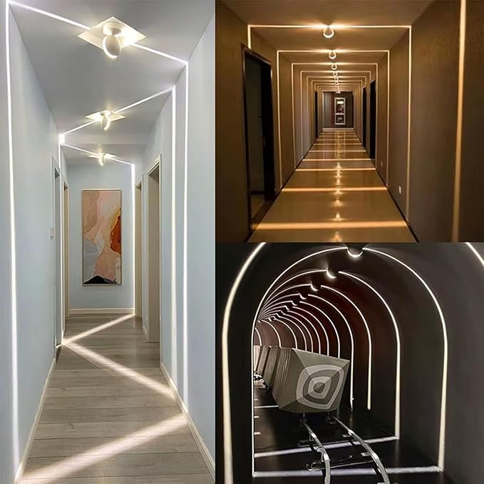 LED Outdoor Window Sill Light IP65 Waterproof Spotlight Contour Lighting Door Frame Trail Strip Hotel Corridor Lights 10W(White10W-AC220V)