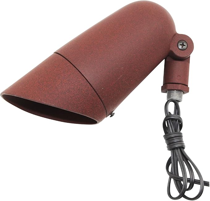Lighting BL1-UL Landscape Light Small Bullyte Flood Spot Light Long Shroud MR16 Sienna Finish