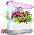 Hydroponics Growing System Mist Humidifier 11 Pods Indoor Garden Plant Germination Kit with LED Full Spectrum Grow Light Auto Timer Adjustable Height Smart Hydrophonic Planter