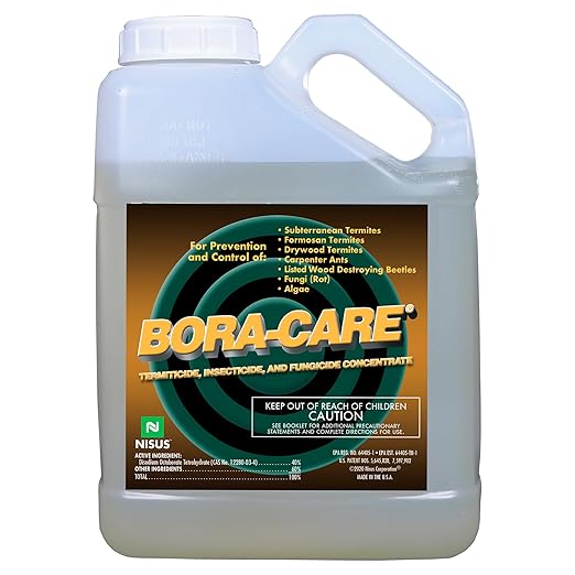 Bora-Care Termiticide Insecticide and Fungicide Concentrate Wood Treatment for Termite and Beetle Prevention 1 Gallon