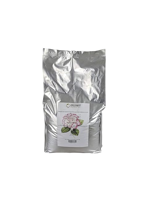 Greenway Biotech Inc. Brand Magnesium Nitrate and Magnesium Oxide Formula Fertilizer for Hydroponics and Soil (11-0-0) - 100% Water Soluble Promotes Plant Growth and Soil Health (25 Pounds)
