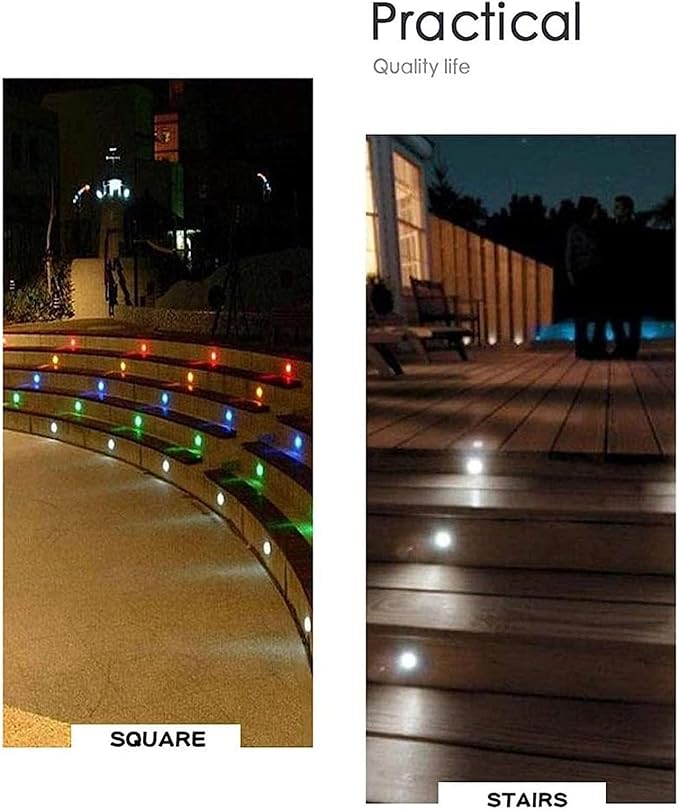 Outdoor Landscape Spotlight LED Ground Landscape lamp – Outdoor recessed Lights IP67 Waterproof LED recessed Spotlight LED Ground floodlight for Outdoor use Round recessed Blue Light-18 W