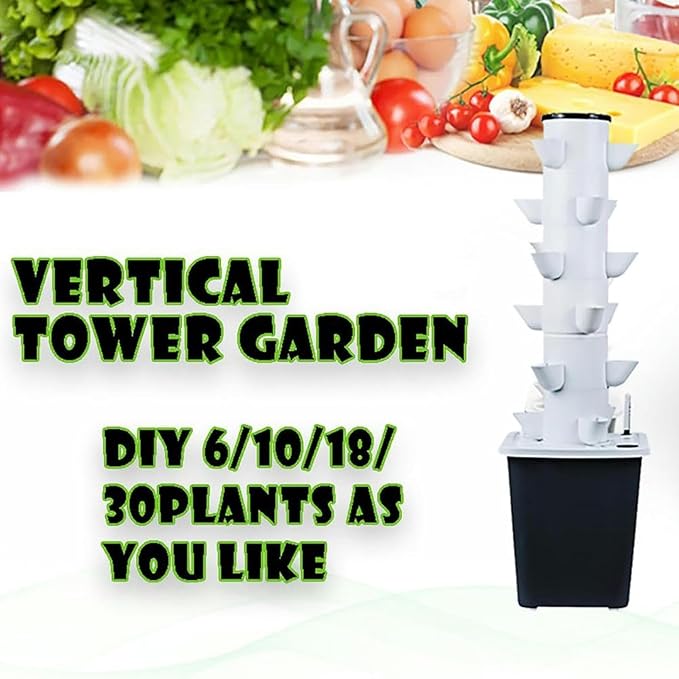 Hydroponic Vertical Planting Aeroponic Tower Garden 15 Layer 45 Hole Hydroponic Planting System Kit Hydroponic Planting Kit