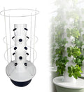 Hydroponic Tower Hydroponic Growing Kits Tower Garden Hydroponics Growing System with Plant Climbing Frame Aeroponic Tower Garden for Herbs Fruits and Vegetables 5Layer