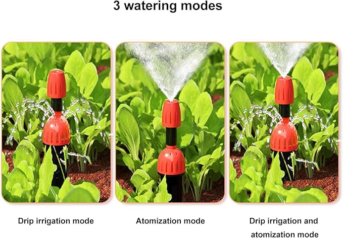 Automatic Drip Irrigation Kit Irrigation System Kit WiFi Remote Control USB 5V Adjustable Sprayable Drippable with Watering Timer Garden Watering System for Balcony Home(30m / 98.4ft)