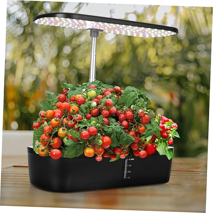 1set Hydroponics Growing Kit Indoor Gardening Machine with Us Multi-Porous Design for Vegetable Growth Space-Saving Hydroponic Planter for Home Use
