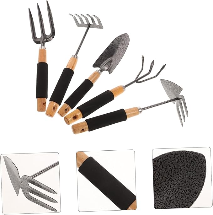 Ergonomic Garden Tool Set 1 Set of Shovels Rakes Trowels Weeding Tools Ideal for Outdoor Planting