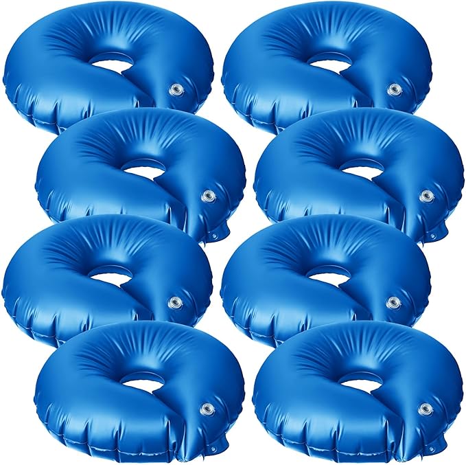 Tessco for you 8 Pack 15 Gallon Tree Watering BagsSlow Release Tree Watering Ring35.4 Inch PVC Drip Irrigation Water PouchRound Automatic Drip System for Planting Gardening and Shrubs (Blue)
