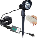 Kiven Waterproof Stepless dimming 7watts LED Spotlight with Timer Function Outdoor Landscape Dimmable 110V Plug-in Fixture IP65 Garden Light for Garden、Christmas Decoration Patio Pathway Lawn Yard