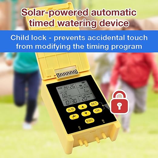 Professional Automatic Drip Irrigation Kits Solar Dual Pump Garden Plant Watering System Indoor Outdoor Watering Device Intelligent Timing Rainwater Sensing Drip Irrigation