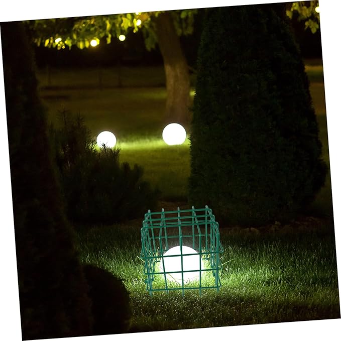 Outdoor Landscape Lighting Wire Guard Heavy Duty Cage for Ground Lights Protects Spotlights for Driveways Patios Walkways High Traffic Areas