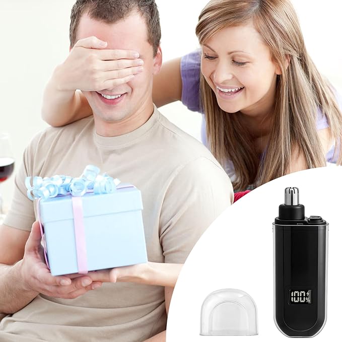 Portable LED Dsiplay Nose and Ear Trimmer Clipper for Men Women2026 Professional Nose Hair Trimmer with Powerful Motor and Dual-Edge Blades for Smoother Cutting Mini Travel Size
