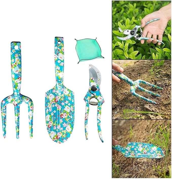 Garden ShovelGarden Trowel Garden Tool Set Heavy Duty Cute Gardening Supplies Gifts 3 Piece Garden Scratch Tool Set for Pots Digging ing Outdoor Indoor Parent