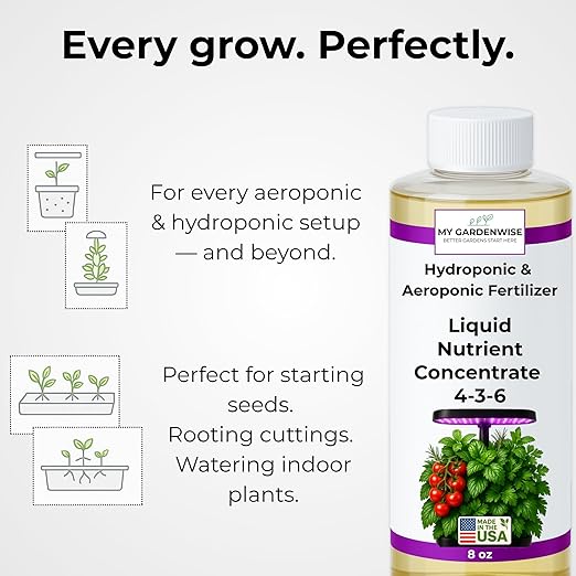 Liquid Plant Food – Hydroponics Nutrients for Indoor House Plants Tomato Strawberry Lucky Bamboo Lettuce Vegetable Garden &amp Herbs – Aero Nutrients Liquid Fertilizer for All Growing Systems (3