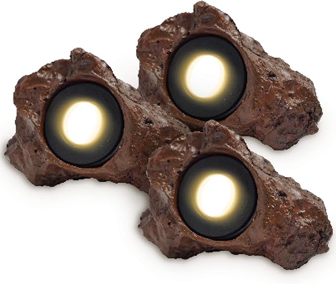 Ignite Landscape Lighting 1.5-Watt Rock Light(x3) with 20-Watt Transformer for Landscape Lighting Ponds and Water Features - 3X1.5WRLKIT