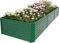 FRIZIONE 10FT(L)×4FT(W)×2FT(H) Raised Garden Bed Outdoor for Flower Garden Planter Box for Vegetable Raised Garden Beds for Herb Succulent Dark Green