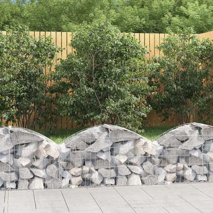 Arched Galvanized Raised Garden Bed Planter 39.4x39.4x23.6 Silver Outdoor Gabion Basket Rustproof for Patio Backyard Landscaping
