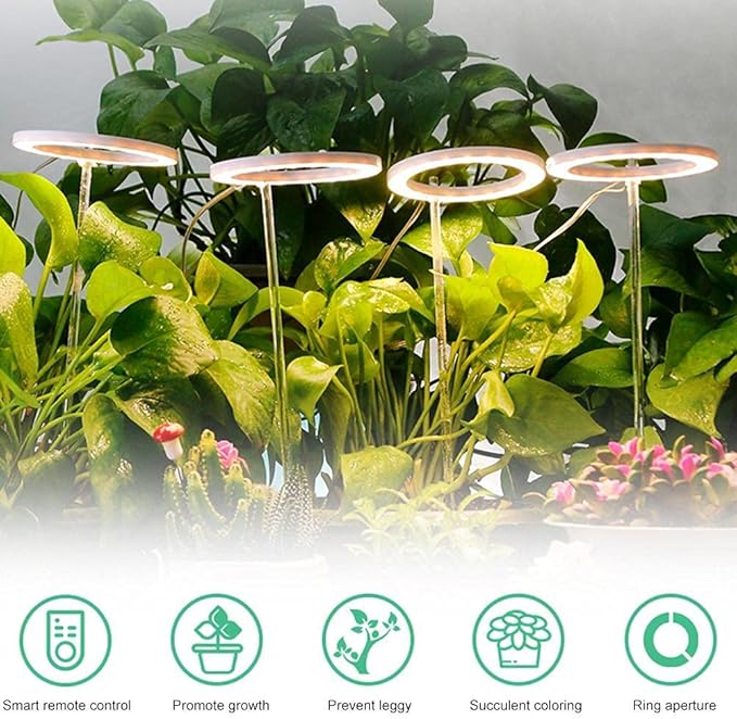 Plant Grow Light 20 LED Growing Light Full Spectrum USB Lamp for Indoor Plants Succulents Seed Starting Household Flower Grow Lights (white #70)