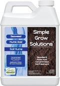 Super Seaweed Humic Fulvic Acid Blend- Liquid Carbon - Soil Hume - Simple Grow Solutions- Natural Lawn &amp Garden Concentrated Treatment- Increase Nutrient Uptake (64 Ounce)