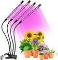 Plant Light Grow Lights for Indoor Plants Full Spectrum Led Plant Grow Light9 Dimming Level &amp 4 Heads Grow Lamp with Timer 360°Adjustable Gooseneck 3 Switch Mode for Seedlings and Succulents