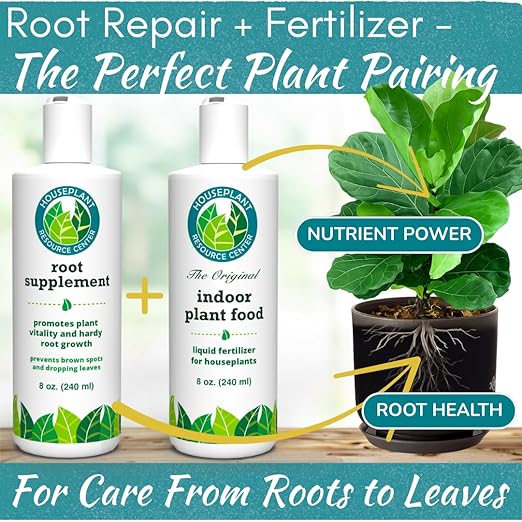 Root Rot Repair for Houseplants – Root Supplement &amp Recovery Drops for Overwatering or Shock | Heals Roots Prevents Yellowing Brown Spots &amp Dropping Leaves (8 oz)