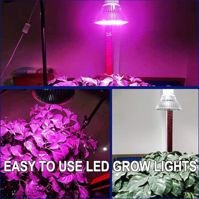 100W Led Grow Light Bulb Full SpectrumPlant Light Bulb with 150 LEDs for Indoor Plants