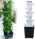 30-Plant Hydroponics Tower Garden Hydroponic Growing Aeroponics Kit for Fruits and Vegetables with Hydrating Pump Adapter Net P